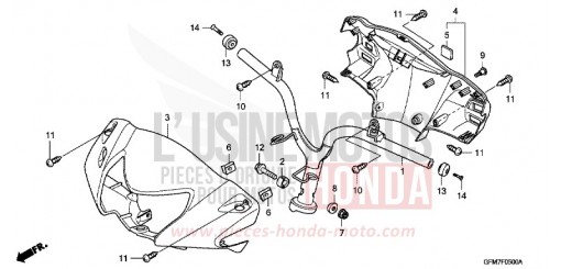 HANDLE/HANDLE COVER NHX110WHA de 2010